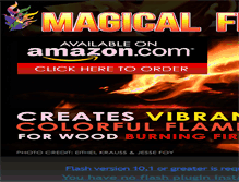 Tablet Screenshot of magicalflames.com